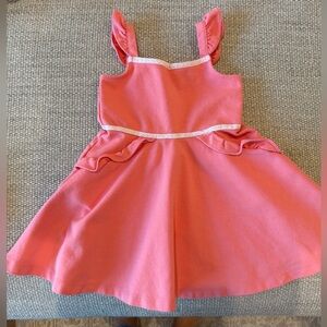 EUC! Janie and Jack Pink Ruffle Strap Dress 3T
